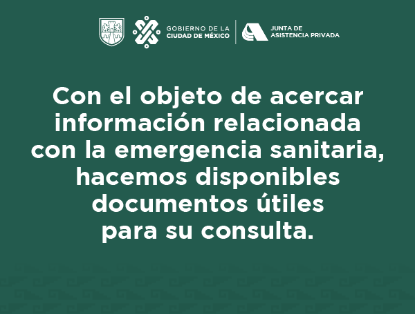 información relacionada con la emergencia sanitaria para su consulta