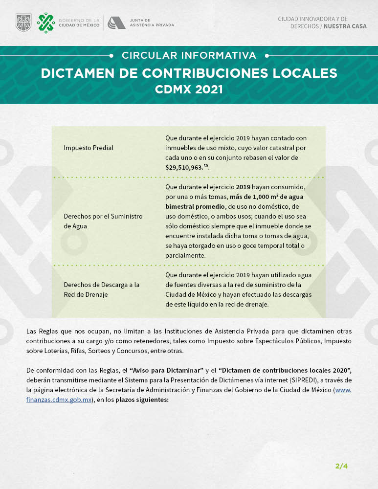 Circular Dictamen de Contribuciones Locales hoja 2
