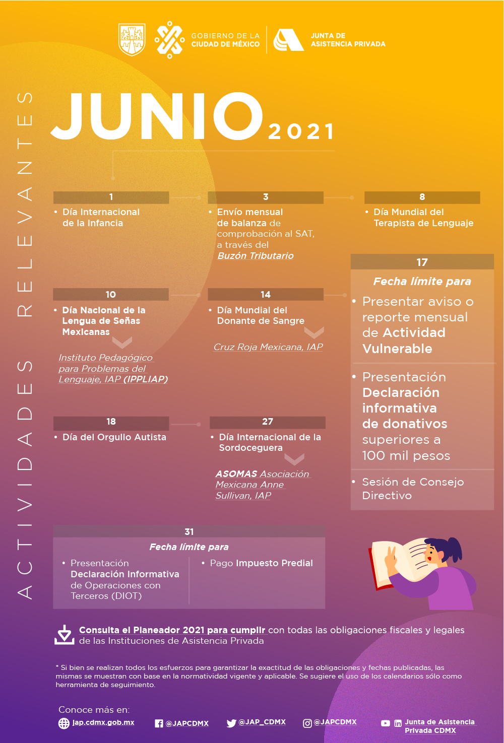 Programación del mes de junio