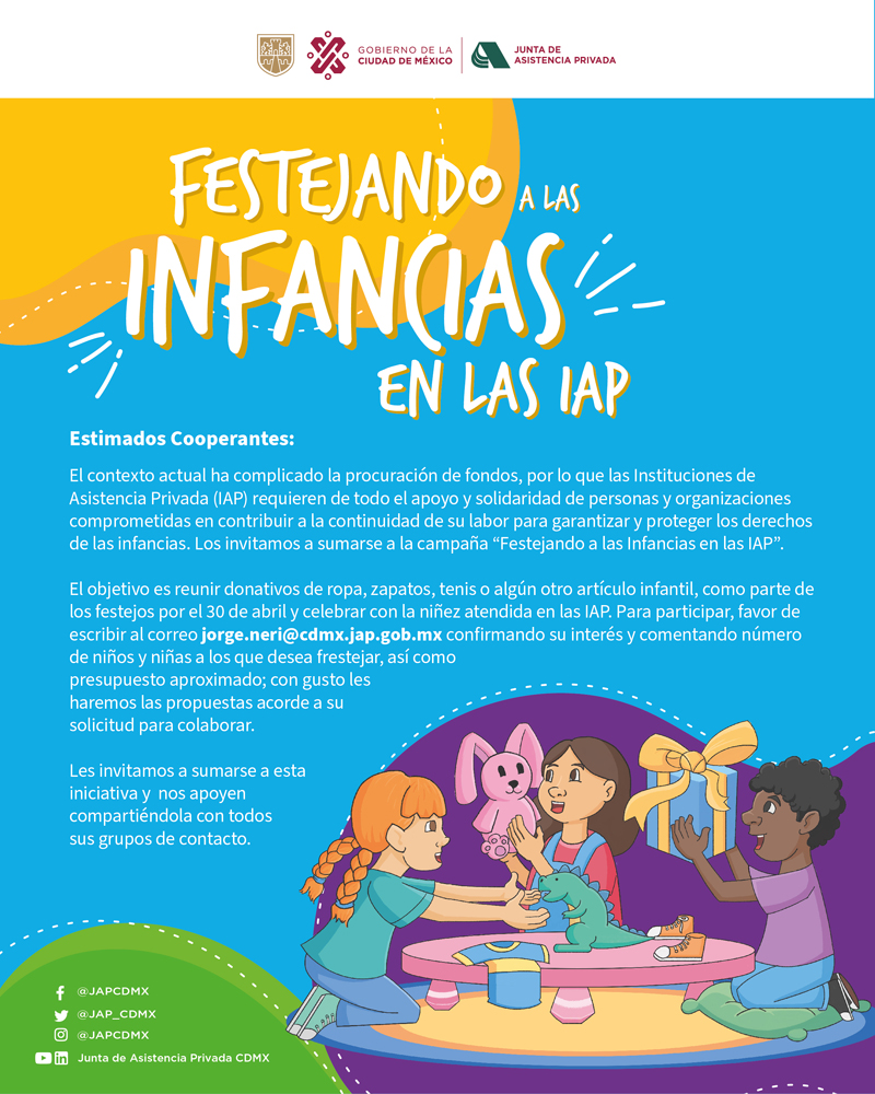 Campaña Festejando Infancias en las IAP