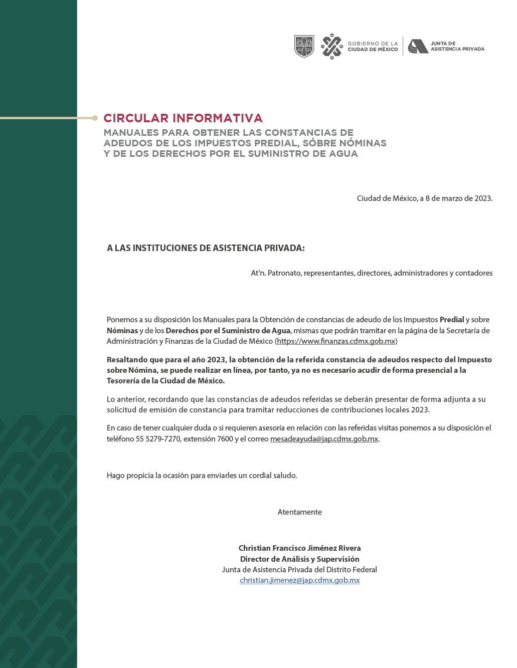 circular manuales