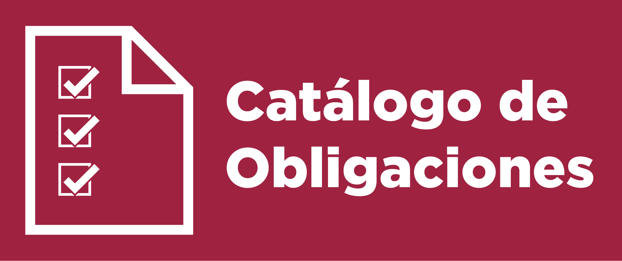 catálogo de obligaciones
